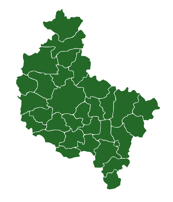 Mapa województwa wielkopolskiego
