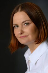 Agata Dawidowska, radczyni prawna, ujęcie z bliska.